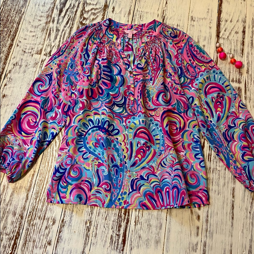 🌷Lilly Pulitzer Elsa Top, beautiful and just like brand new.